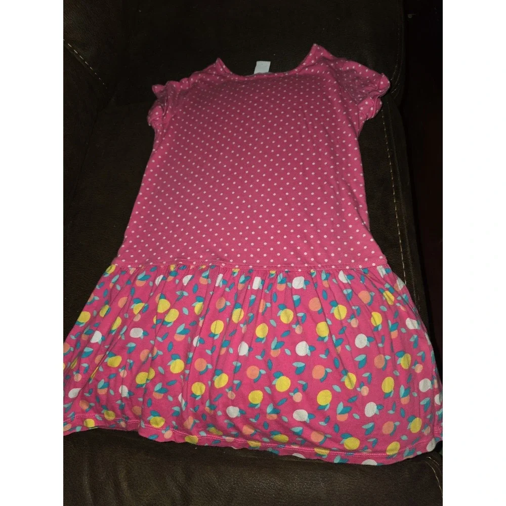 Gymboree mix and match polka dot fruit dress size medium 7 8